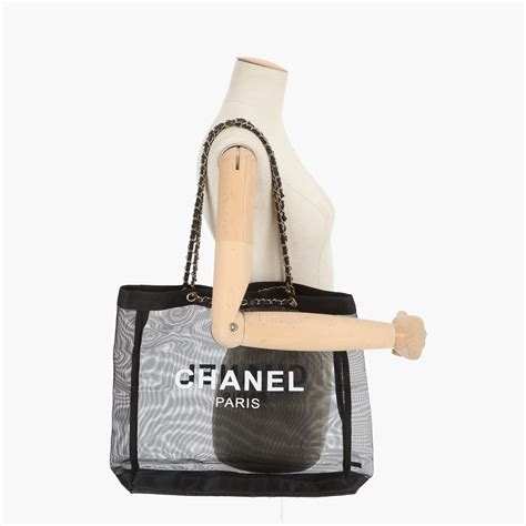 chanel mesh tote|chanel tote fabric.